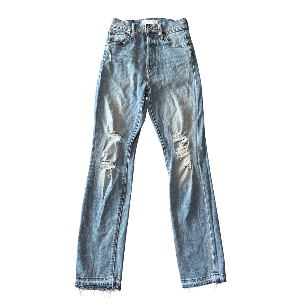 MOTHER Denim High Waisted‎ Hiker Hover Undone Hem Size 24